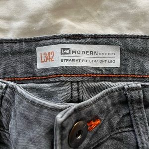 Lee Straight Fit Straight Leg Gray Jean